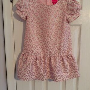 Lilly Pulitzer Pink Leopard Print Kids Dress